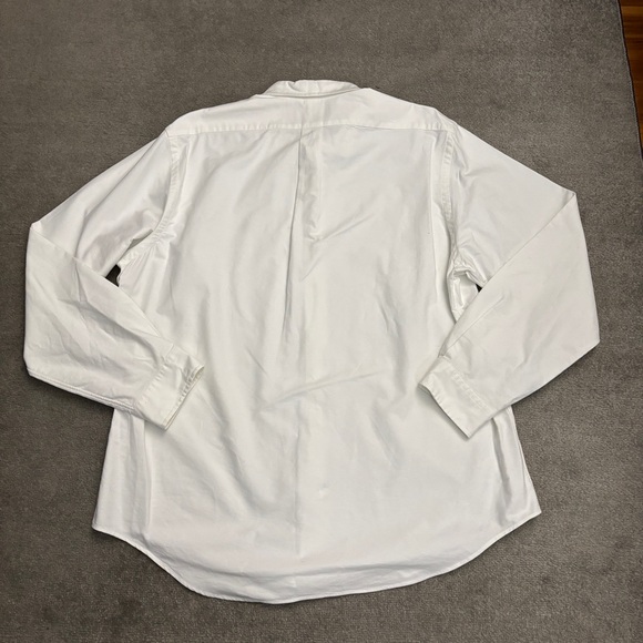 Ralph Lauren Vintage Long Sleeve Button Up Shirt White Cotton - Picture 2 of 6
